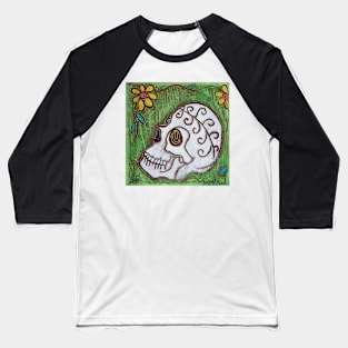 Tribal Skull Baseball T-Shirt